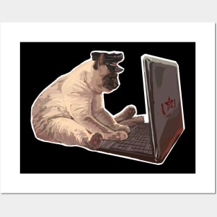 KGB cat sticker Posters and Art